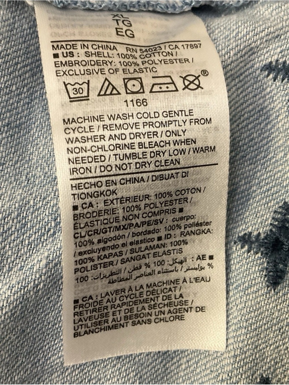 Old Navy Blue Embroidered Square-Neck Midi Dress - Picture 3 of 4